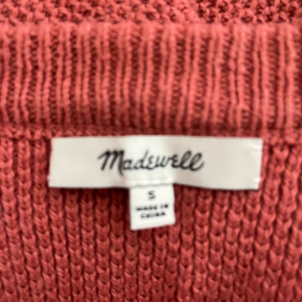 Madewell Women's Coral Crew Neck Sweater - Picture 3 of 3